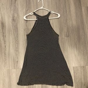 American Eagle High Neck Stripe Dress